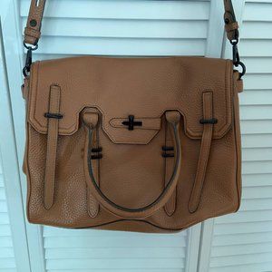 Rebecca Minkoff Jules Brown Leather Satchel